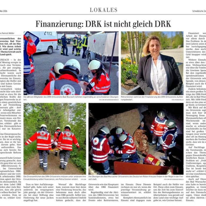 Heute passend zum Weltkrotkreuztag war folgender Artikel von uns in der schwäbischen Zeitung. Danke an alle die uns bisher unterstützt haben und auch in Zukunft unterstützen werden. 🧡